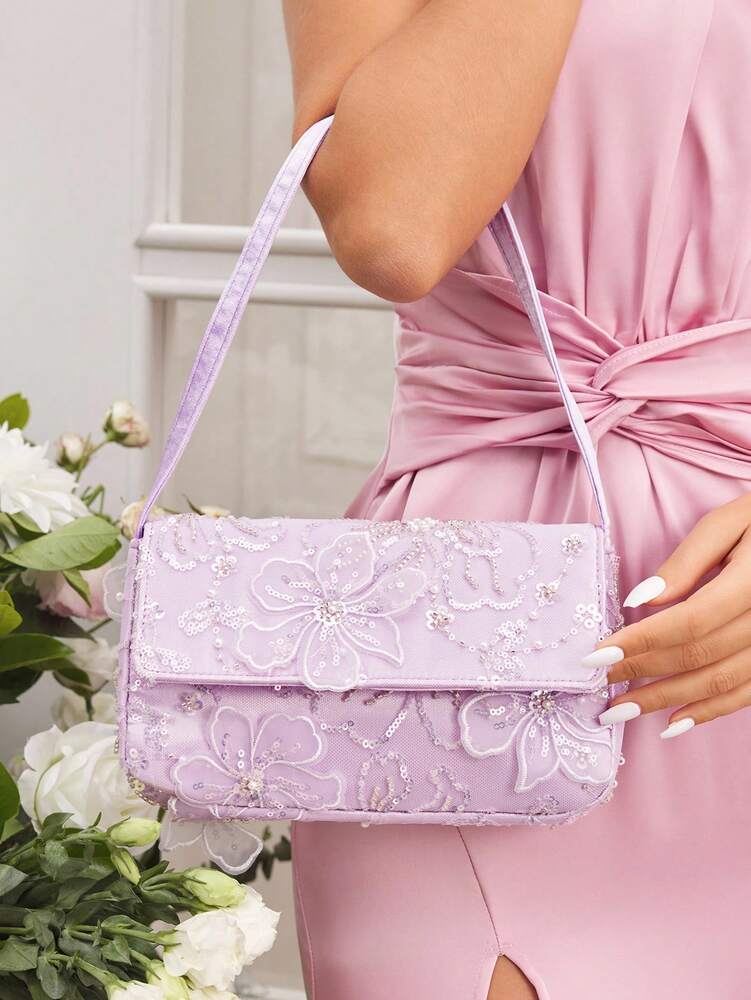 Luxury Glitter Evening Bag Top Handle Purse For Brides Bridesmaids Wedding Guest Prom Party Honeymoon Club Date Night Random Pattern