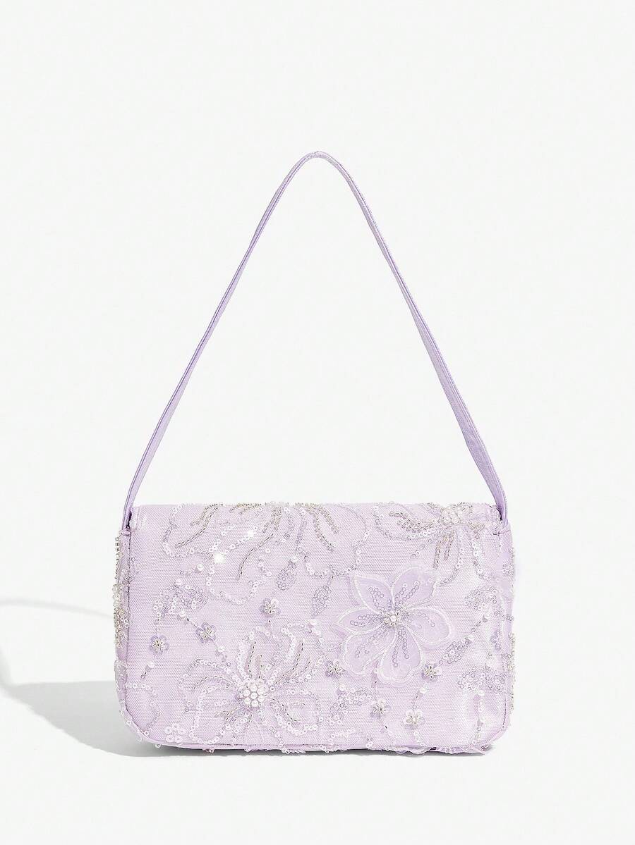 Luxury Glitter Evening Bag Top Handle Purse For Brides Bridesmaids Wedding Guest Prom Party Honeymoon Club Date Night Random Pattern