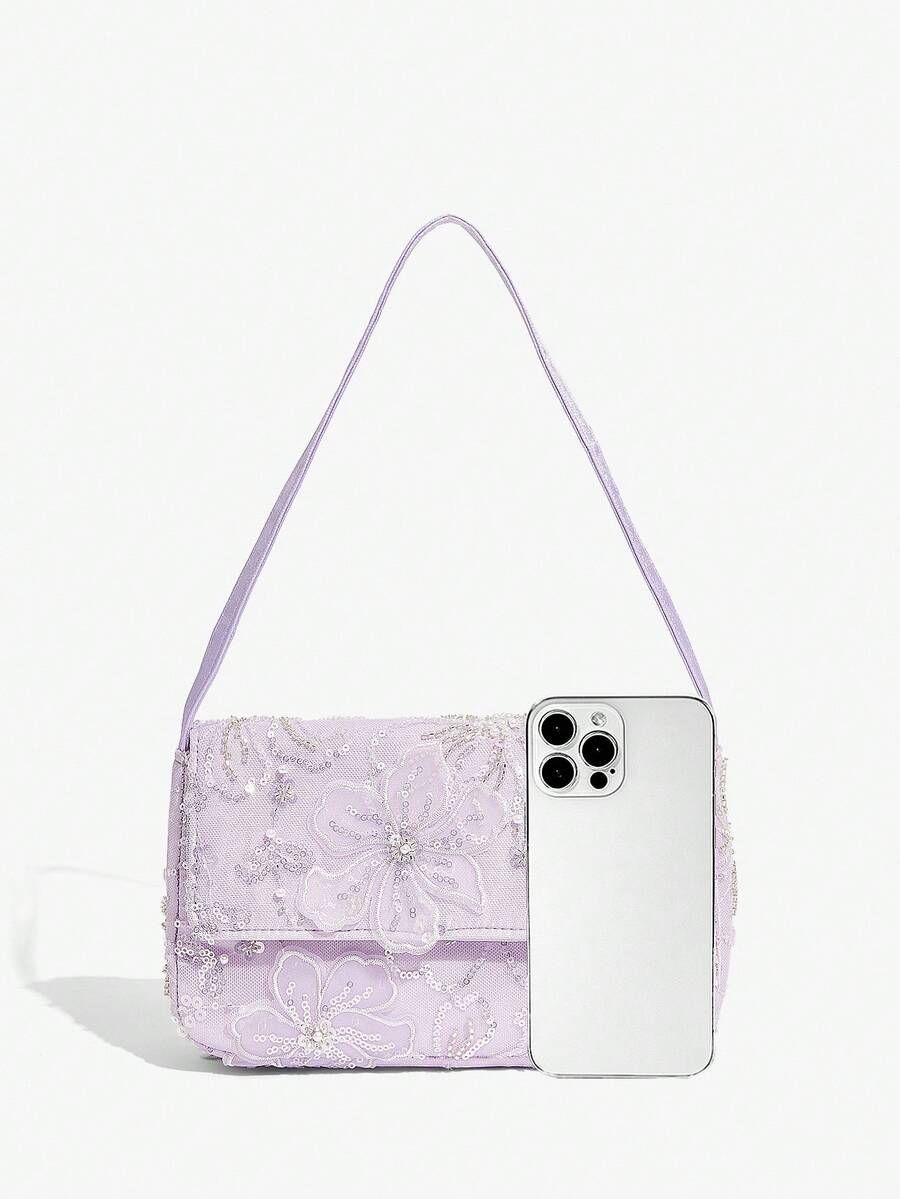 Luxury Glitter Evening Bag Top Handle Purse For Brides Bridesmaids Wedding Guest Prom Party Honeymoon Club Date Night Random Pattern
