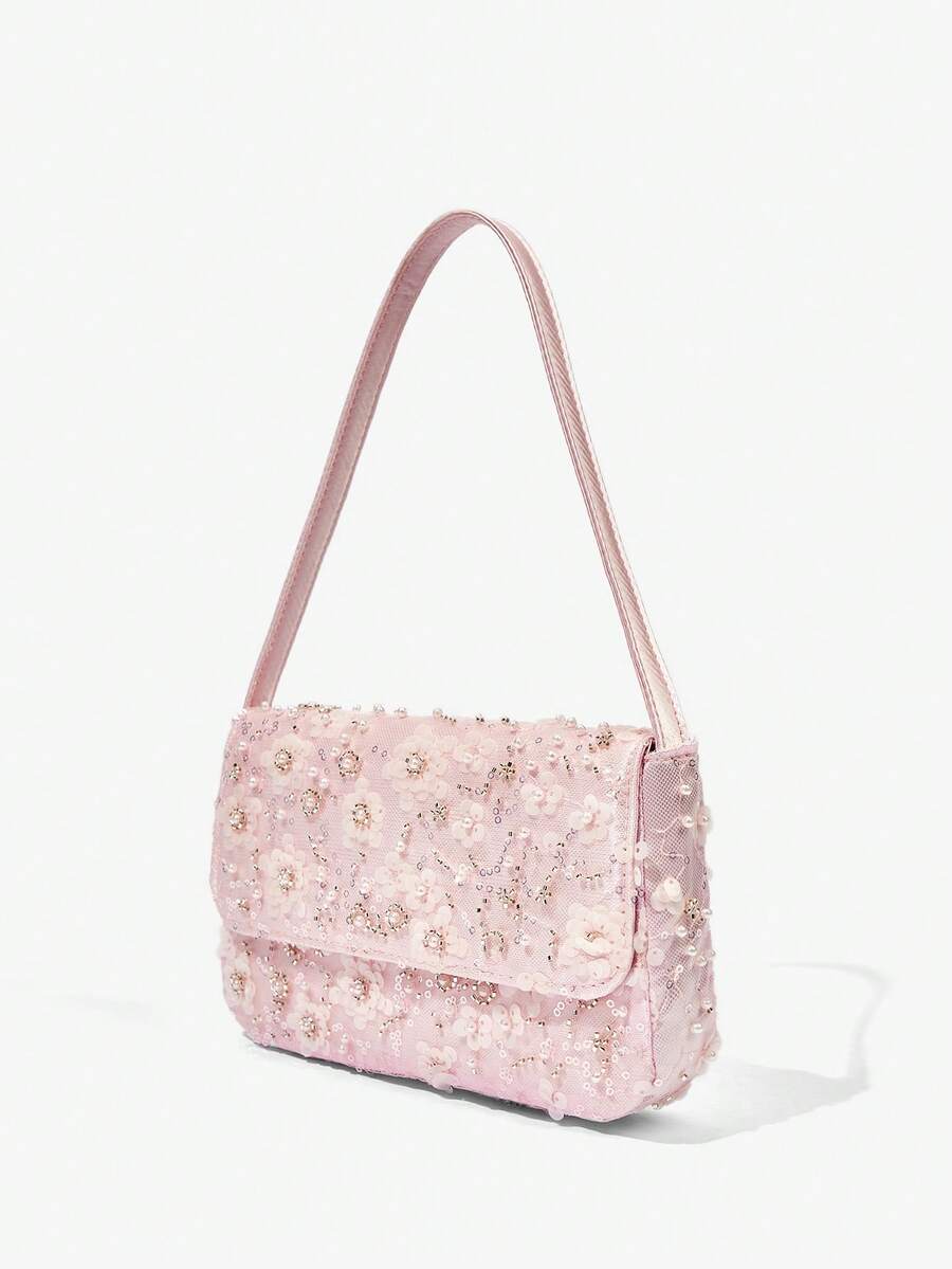 Luxury Glitter Evening Bag Top Handle Purse For Brides Bridesmaids Wedding Guest Prom Party Honeymoon Club Date Night Random Pattern