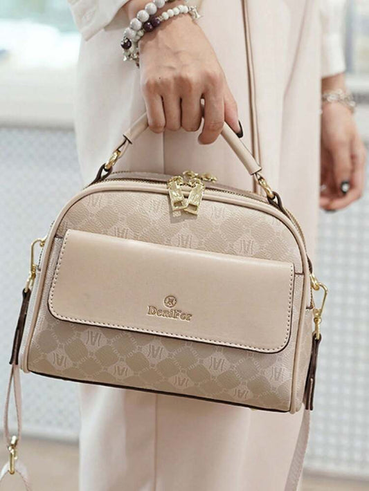 Spring Printed Large Capacity Women's Handbag Casual Shoulder Bag Daily Commuter Travel Tote Mother's Day Elegant Gift Purse For Mom