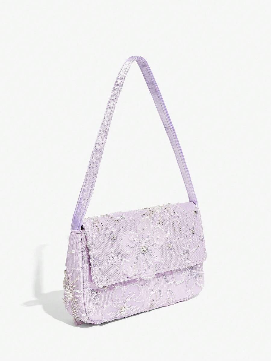 Luxury Glitter Evening Bag Top Handle Purse For Brides Bridesmaids Wedding Guest Prom Party Honeymoon Club Date Night Random Pattern