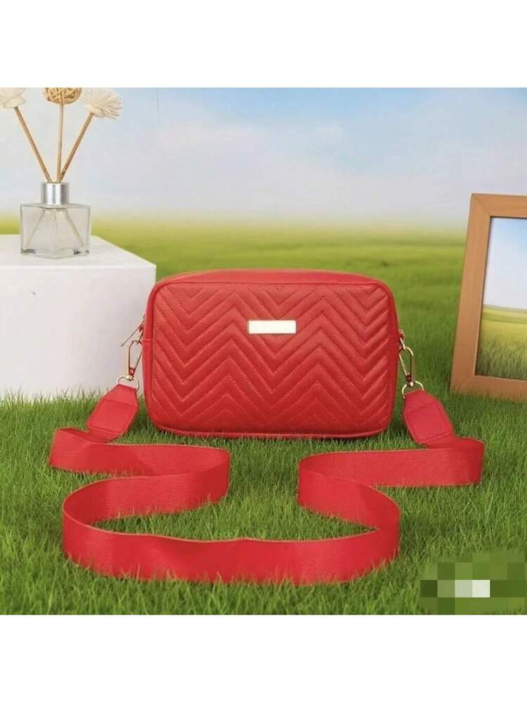 Girls Jewelry Crossbody Bag With Detachable Strap Comfortable Texture Hardware Decor Classic Design Versatile Shoulder Purse Casual